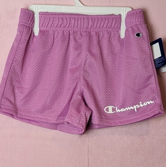 Champion Light Purple Mesh Girls Athletic Shorts size Large - Picture 1 of 4